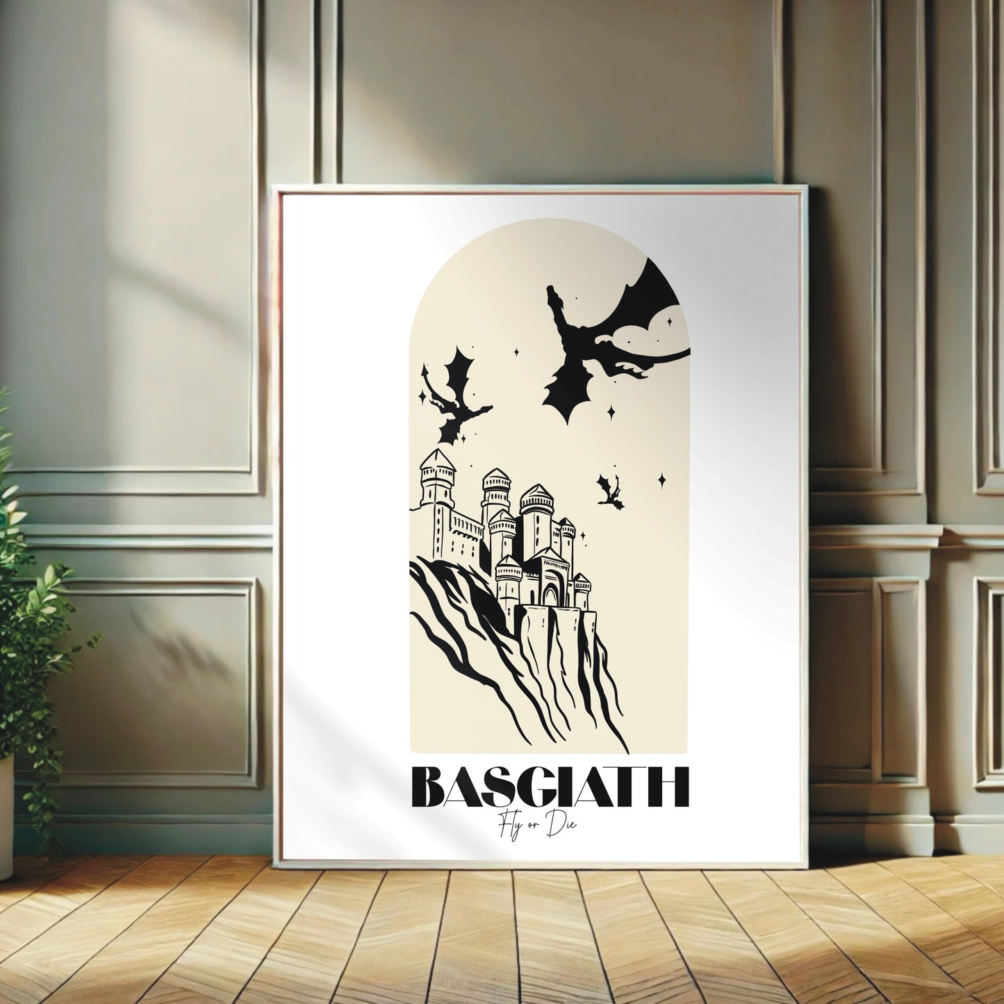 Fourth Wing Basgiath-inspired Wall Print