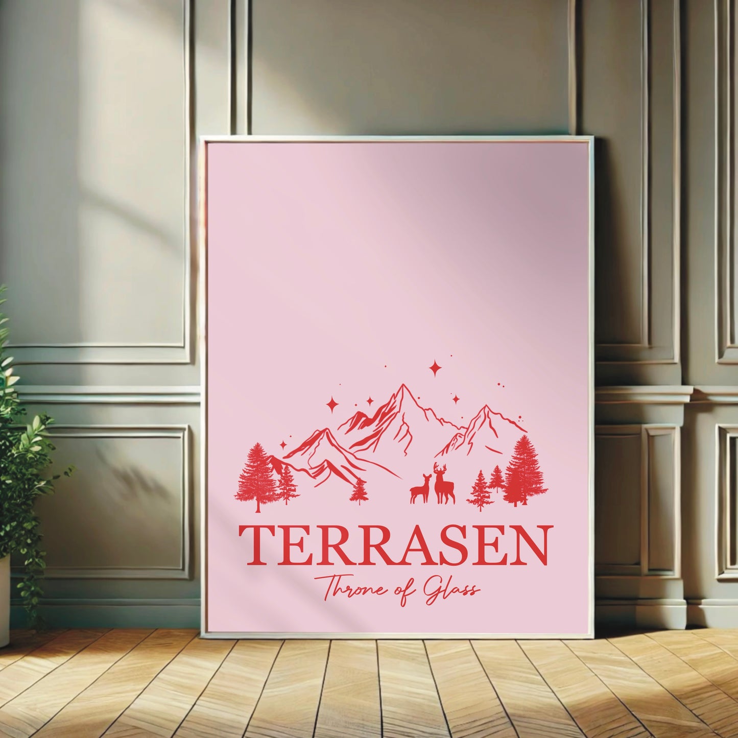 Throne of Glass-inspired Terrasen Wall Print