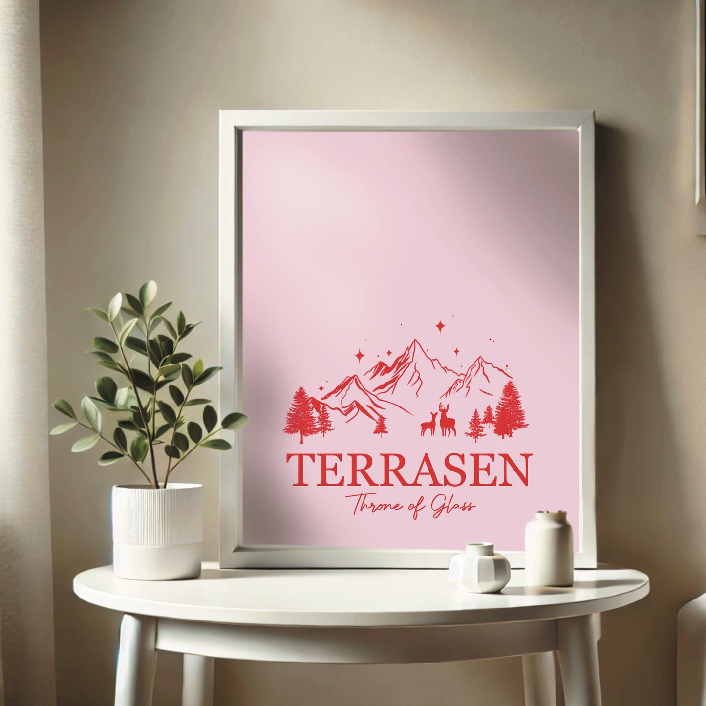 Throne of Glass-inspired Terrasen Wall Print