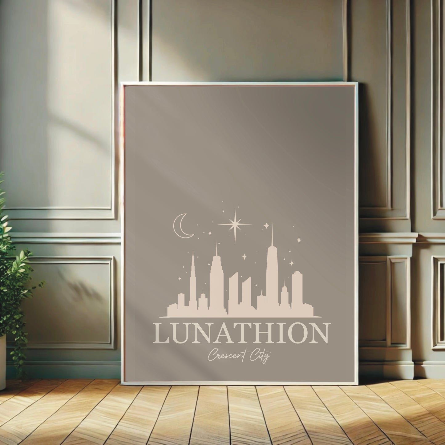 Crescent City-inspired Lunathion Wall Print