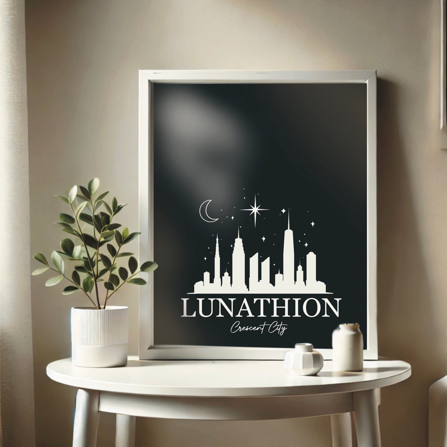 Crescent City-inspired Lunathion Wall Print