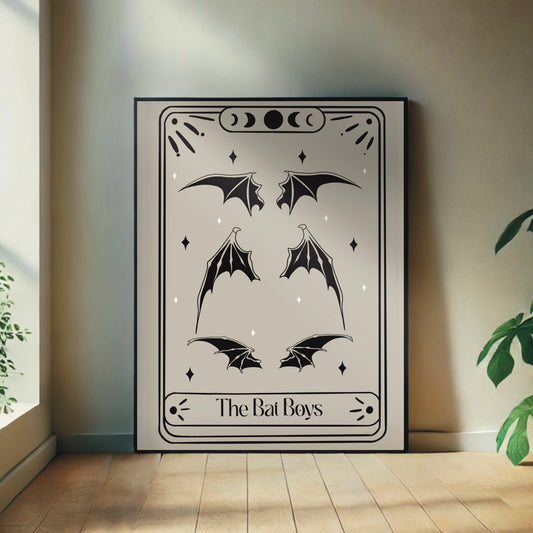 ACOTAR-inspired Bat Boys Wall Print