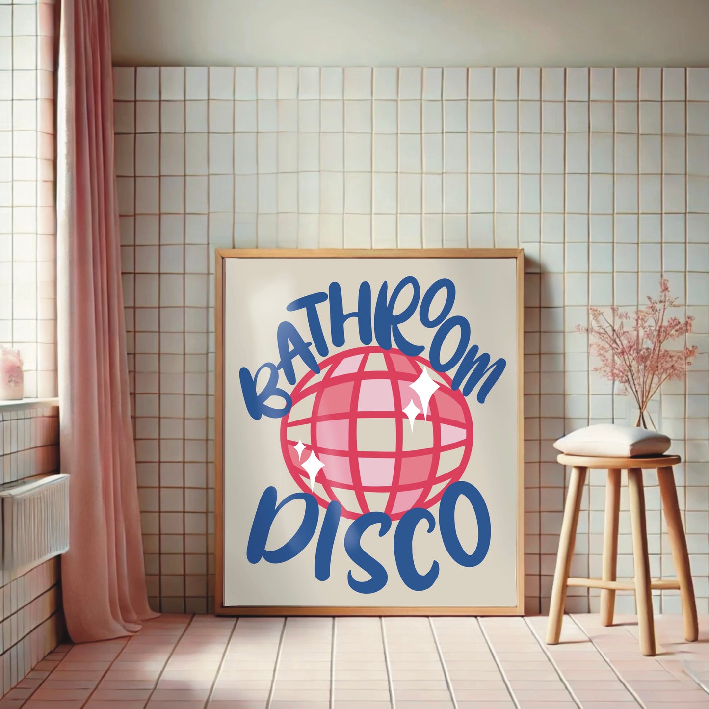 Bathroom Wall Print - Bathroom Disco