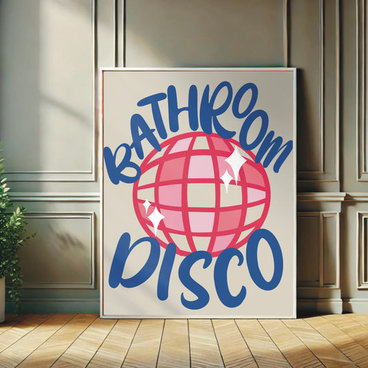 Bathroom Wall Print - Bathroom Disco