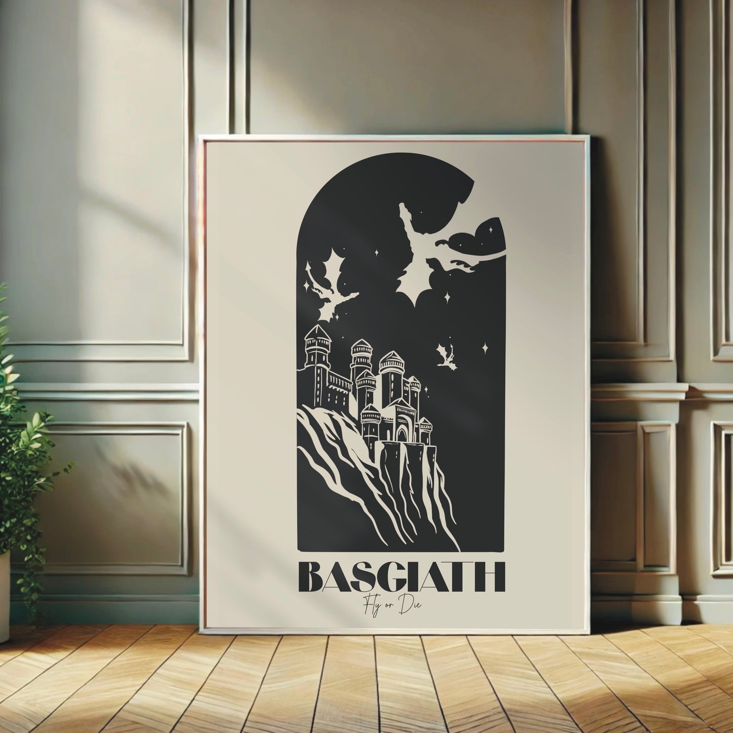 Fourth Wing Basgiath-inspired Wall Print