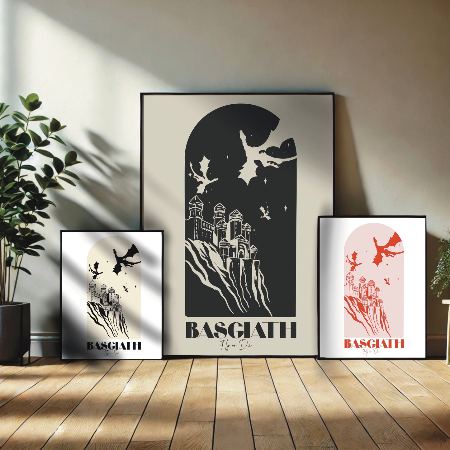 Fourth Wing Basgiath-inspired Wall Print