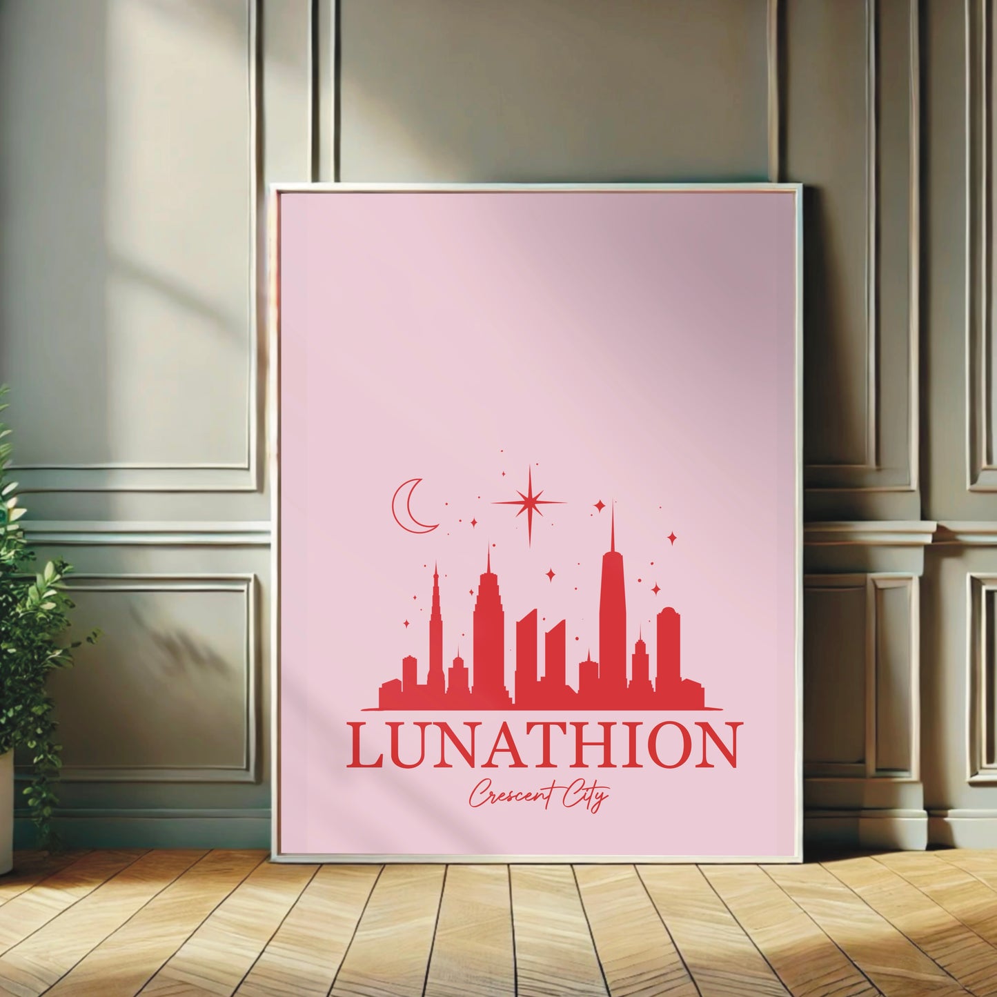 Crescent City-inspired Lunathion Wall Print