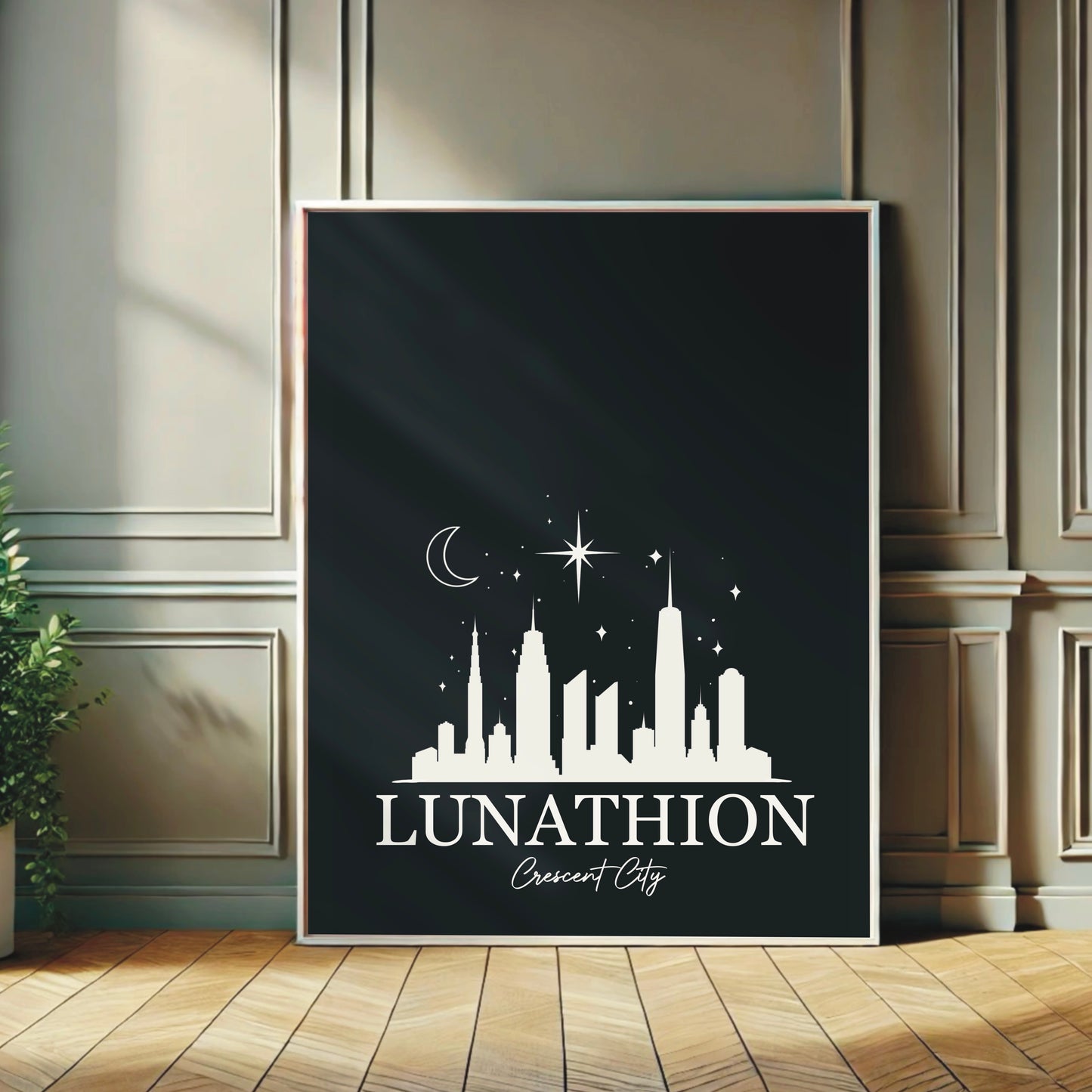 Crescent City-inspired Lunathion Wall Print