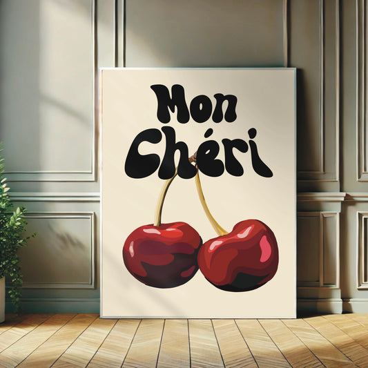 Quirky Wall Print - Mon Cheri