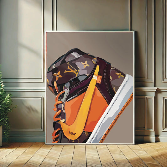 Fashion Wall Print - Designer Trainer Art