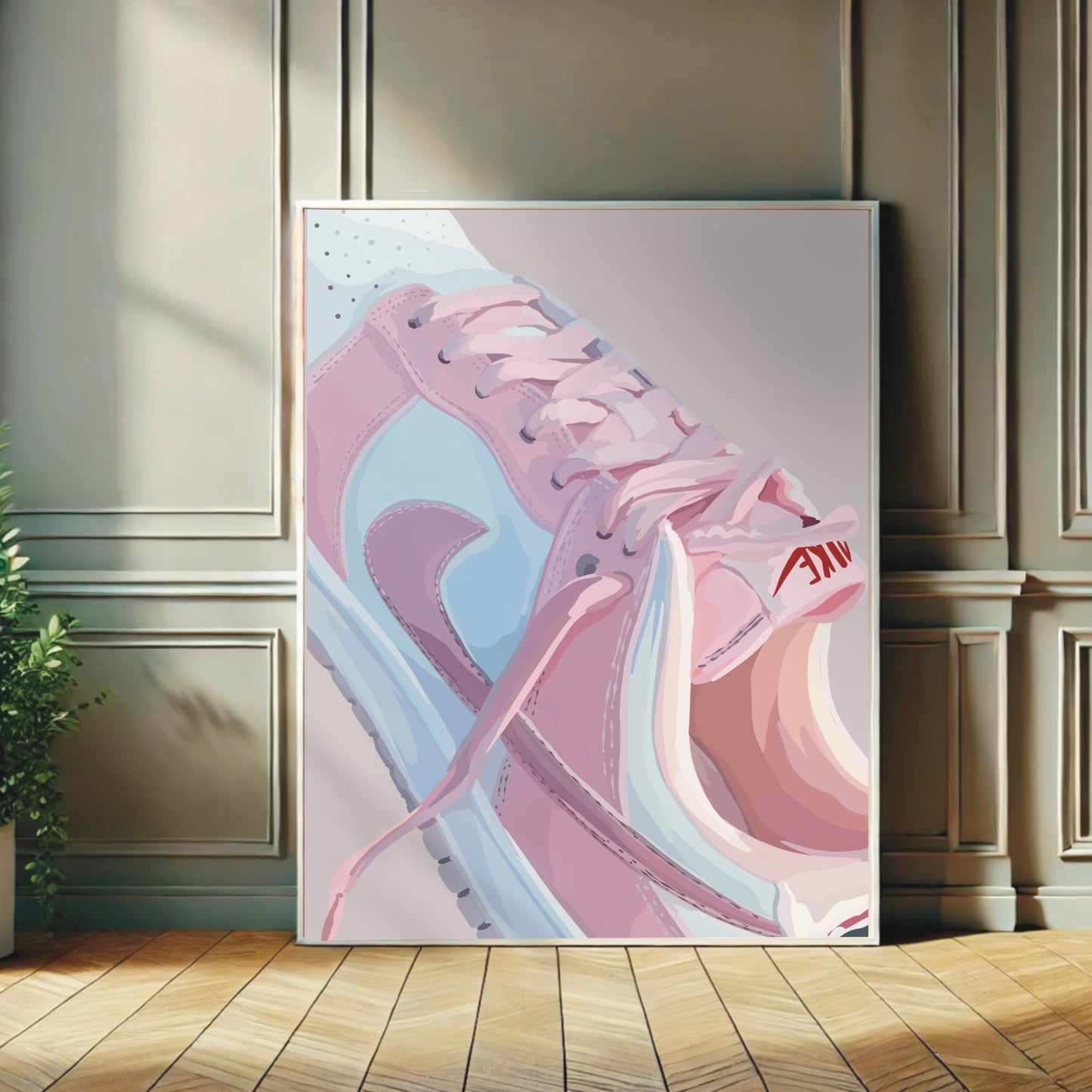 Fashion Wall Print - Pink Trainer