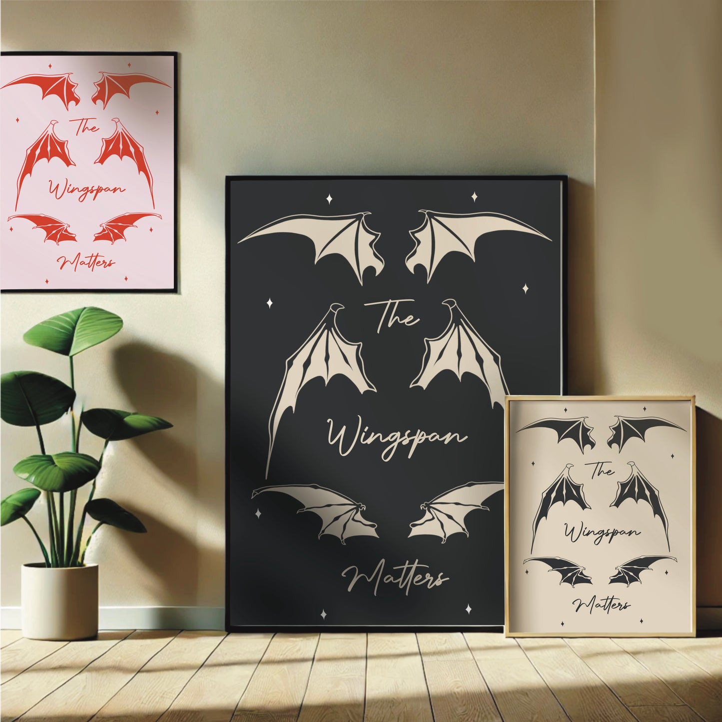 ACOTAR-inspired "Wing Span Matters" Wall Print