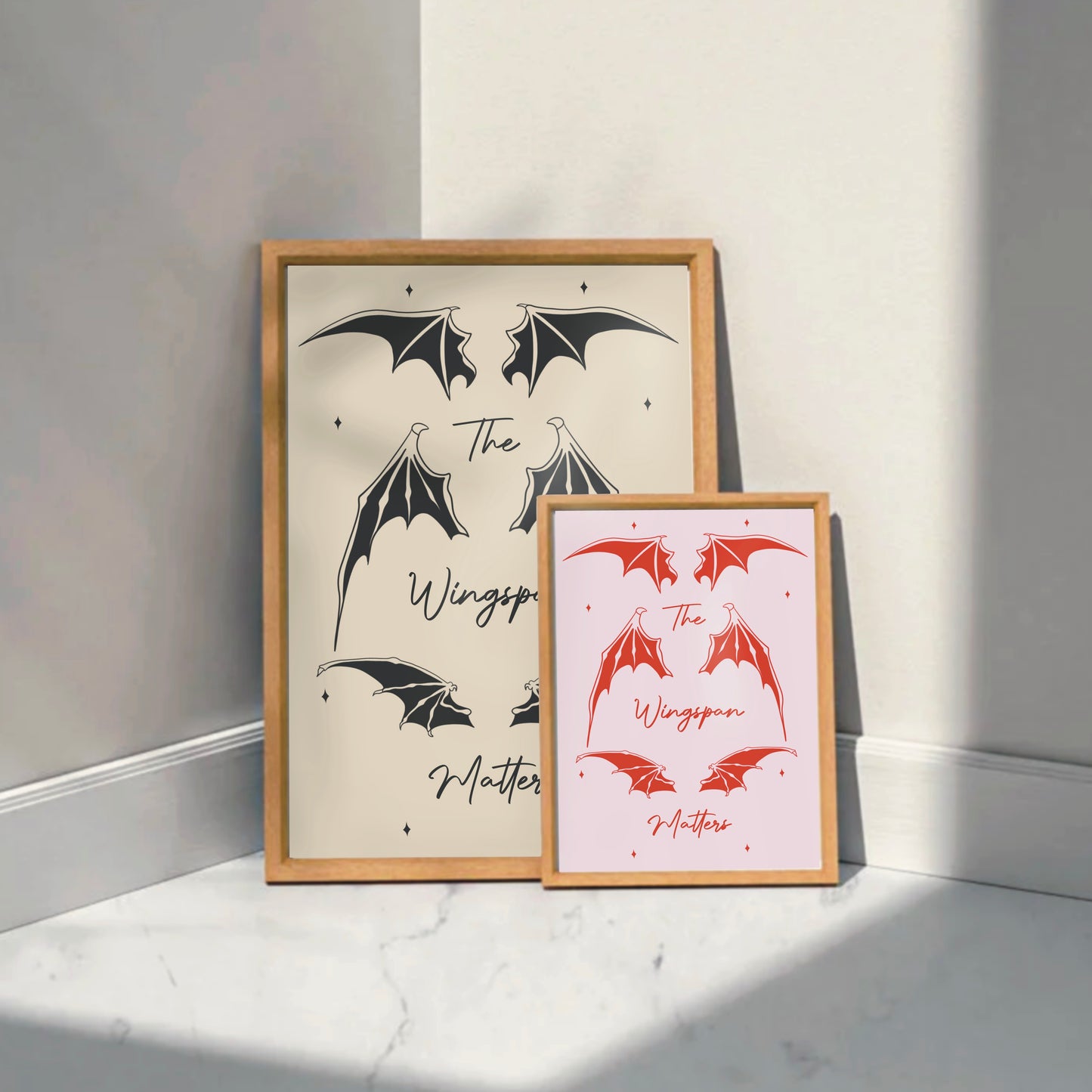 ACOTAR-inspired "Wing Span Matters" Wall Print