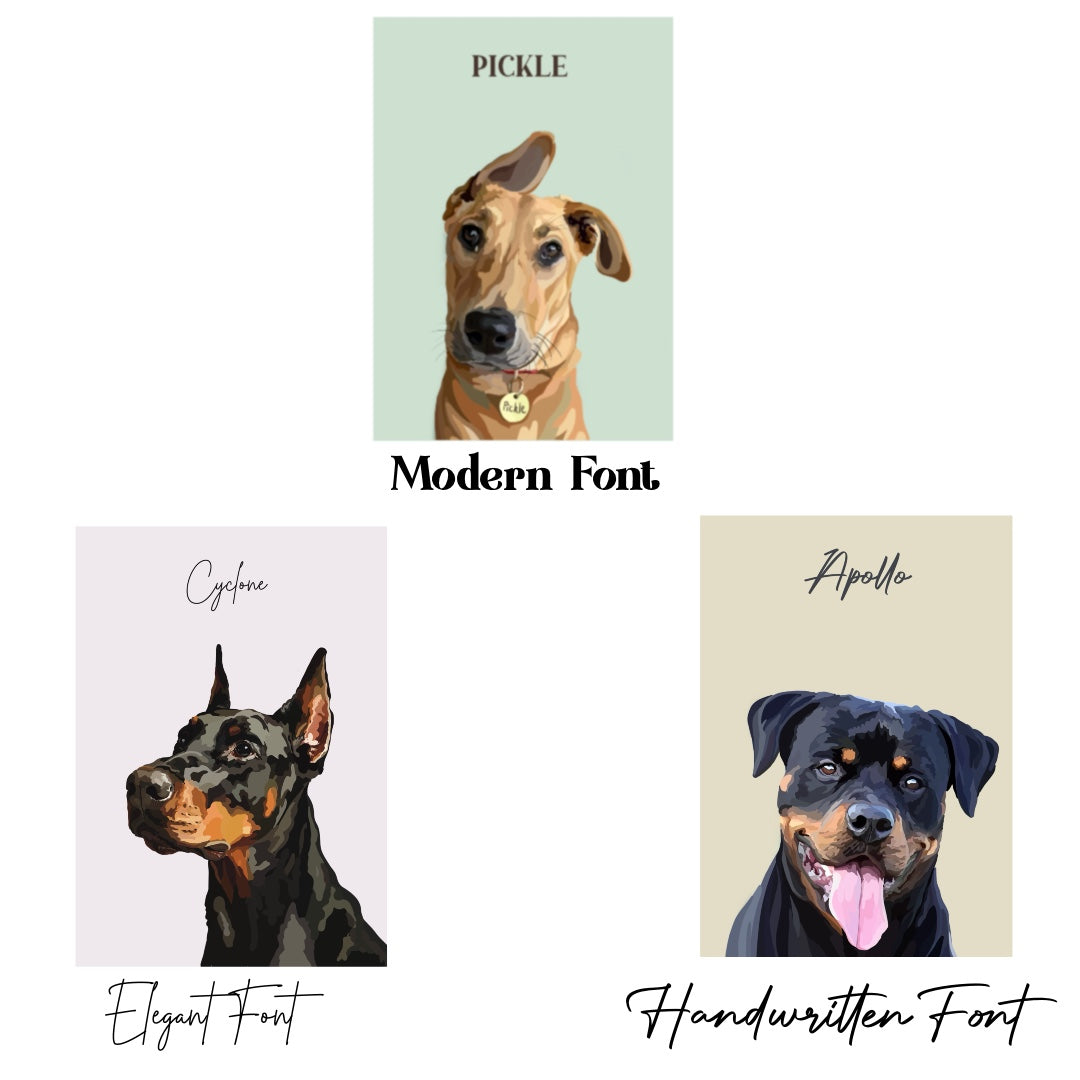 Custom Hand-Illustrated Pet Portrait